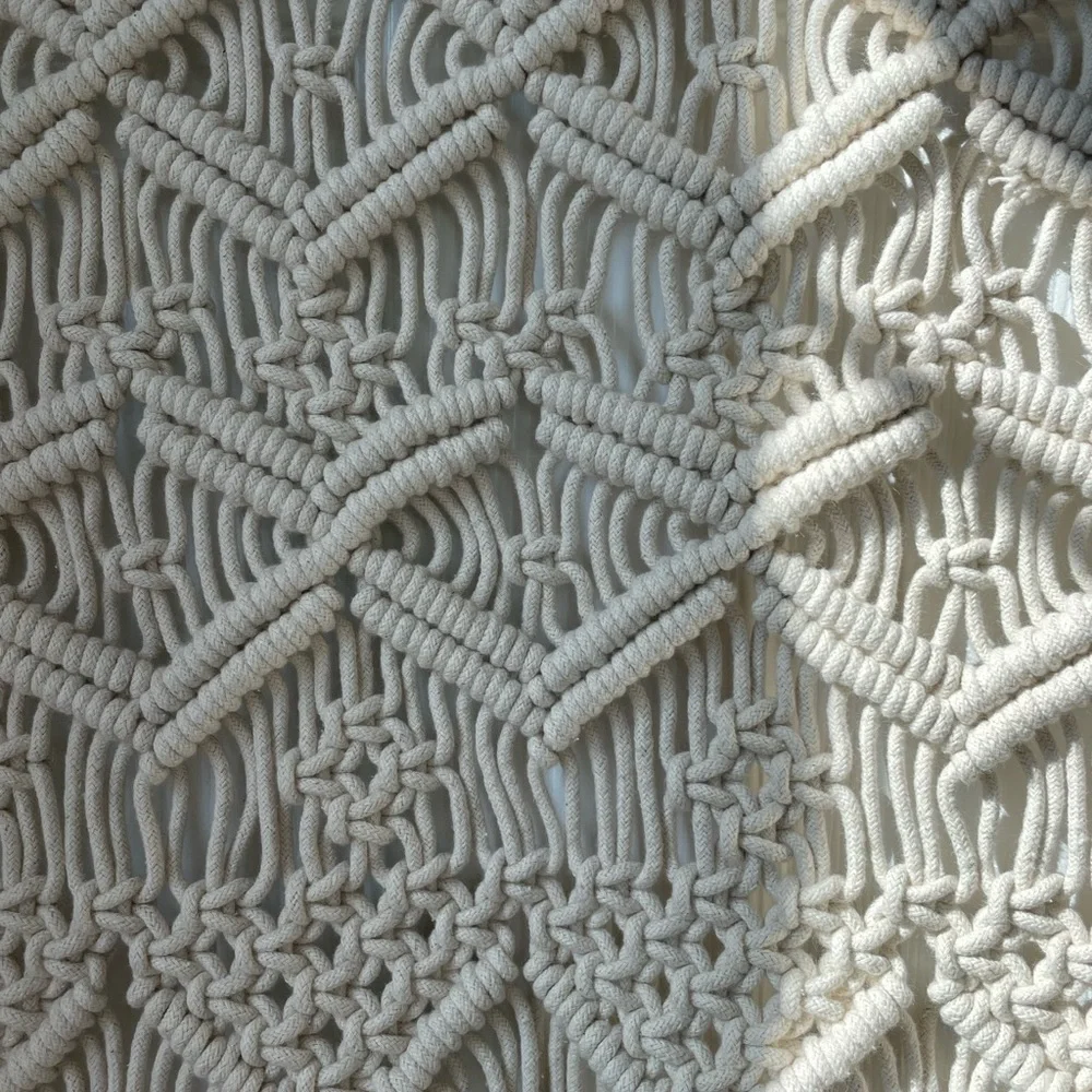 Elegant Cream Macrame Wall Hanging